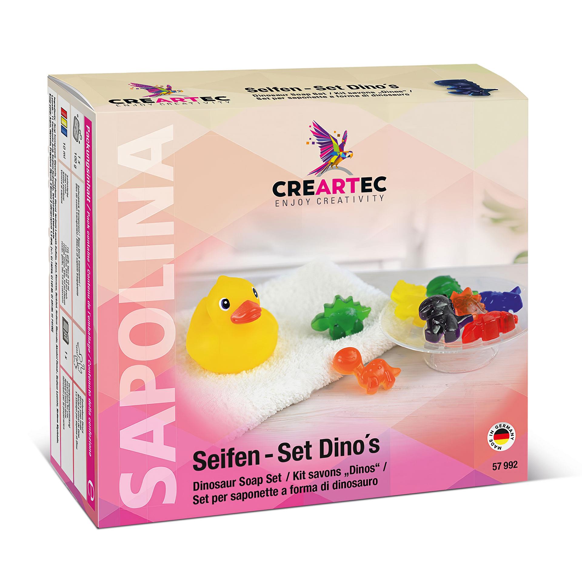 Set de savon DIY dinosaures