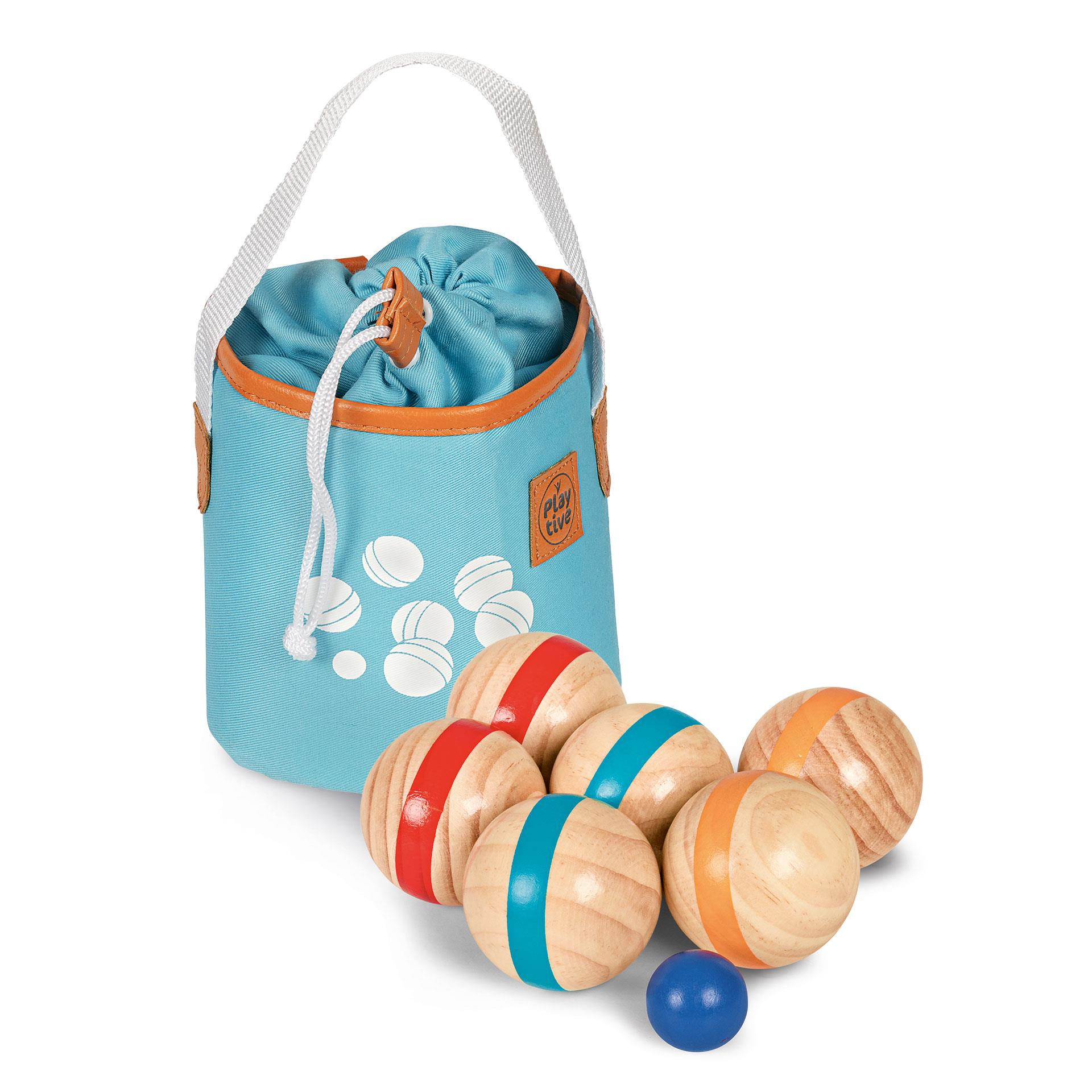 Set bocce in legno in una borsetta BEA Toys