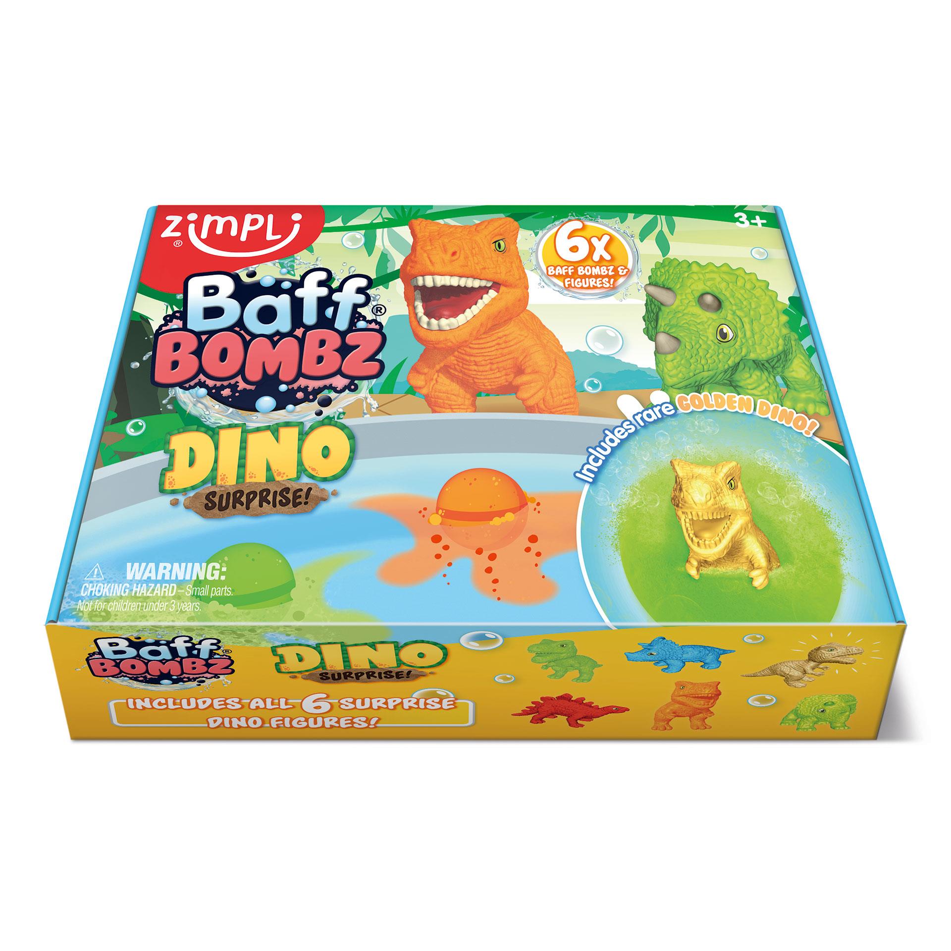 Bombes de bain surprise set dinosaures