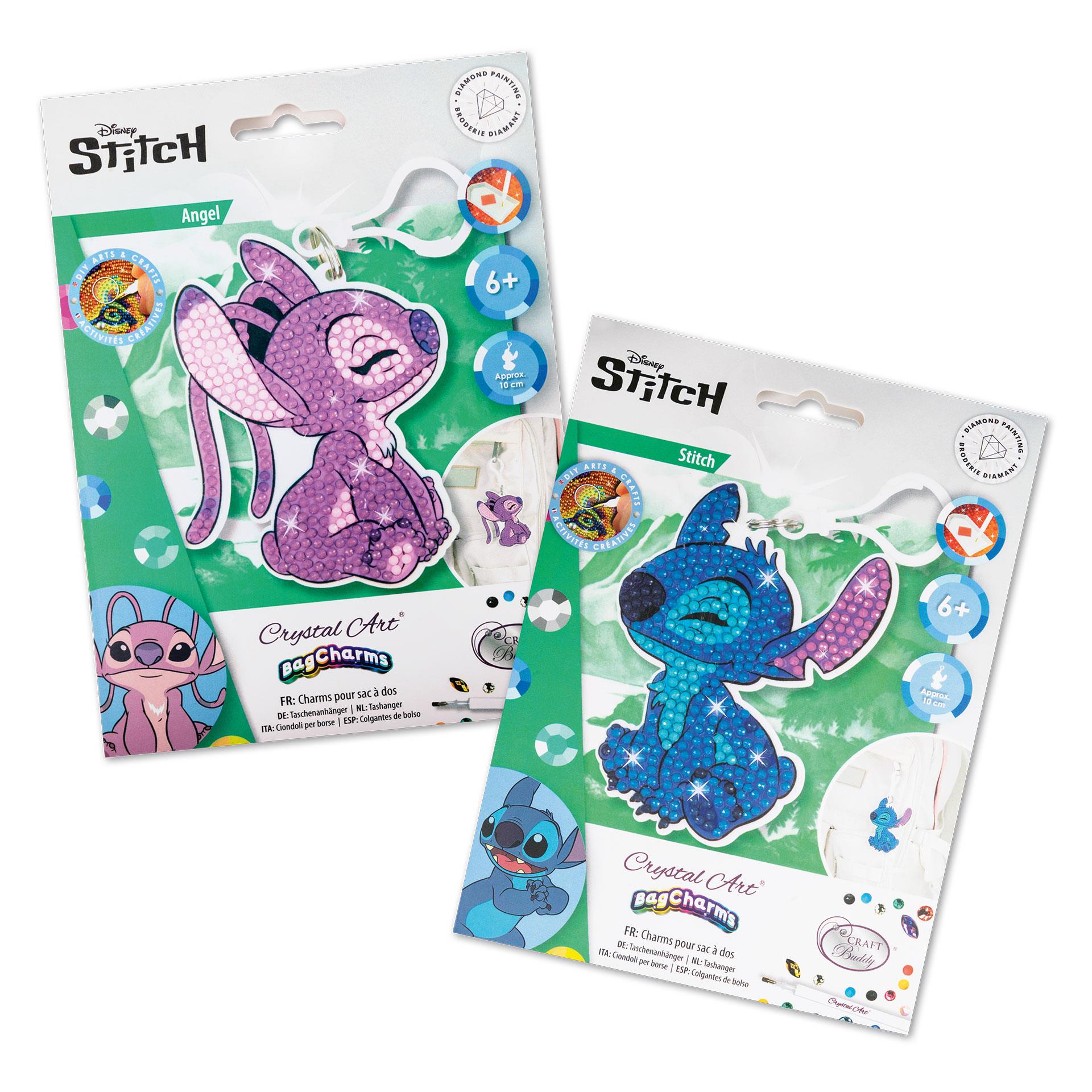 Set di ciondoli per zaino Stitch & Angel per crearne uno tuo
