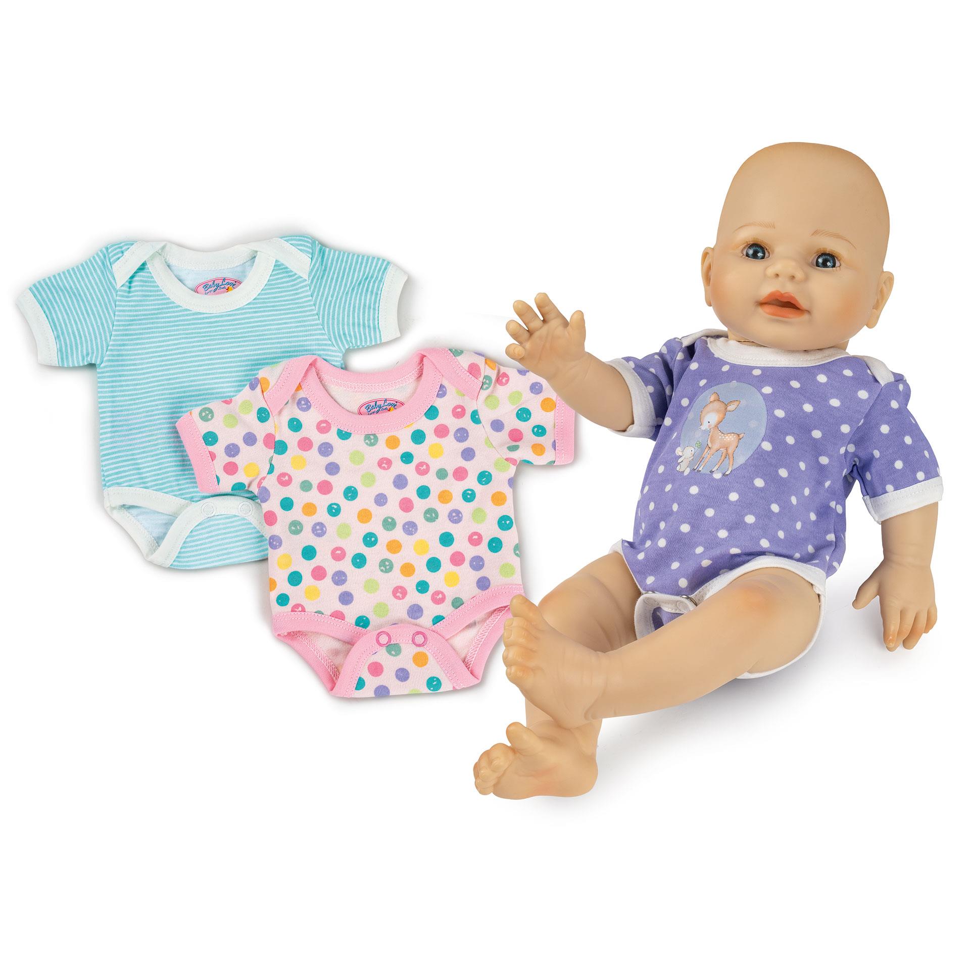 Body Baby Love dolls pastello 3 pezzi