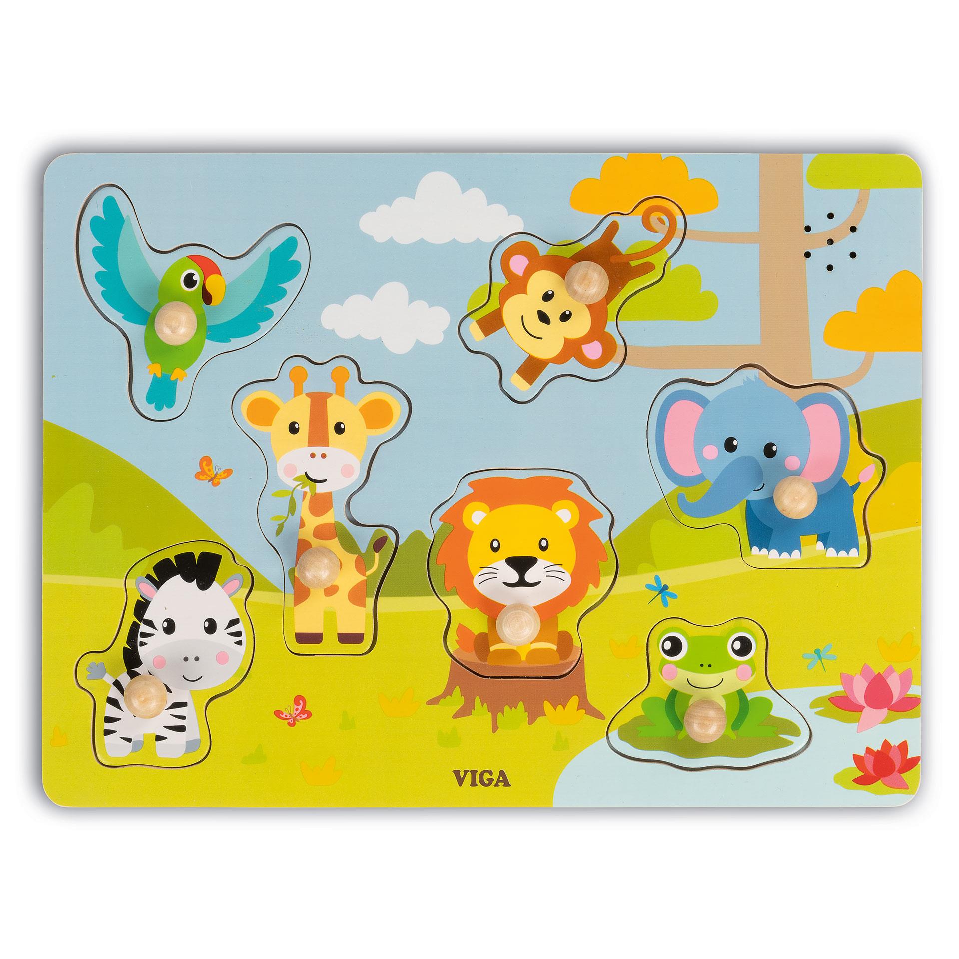 Puzzle sonore Animaux de la jungle