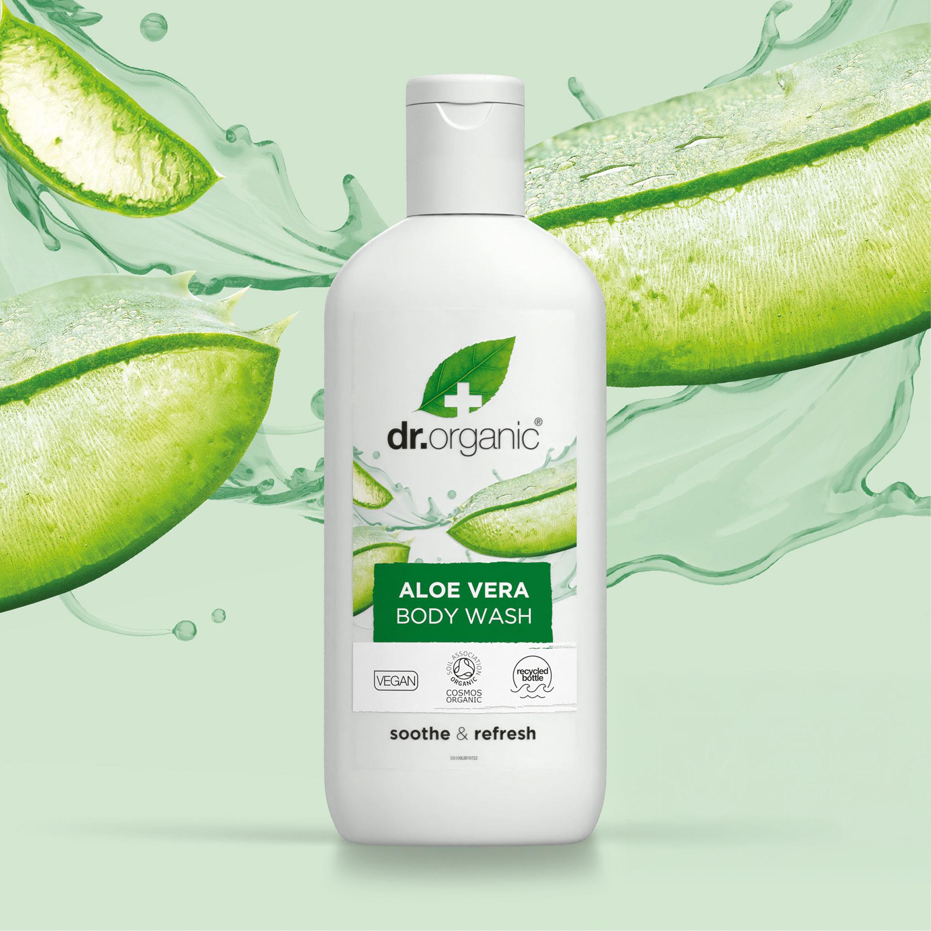 Dr. Organic Aloe Vera Body Wash, 250 ml Inhalt