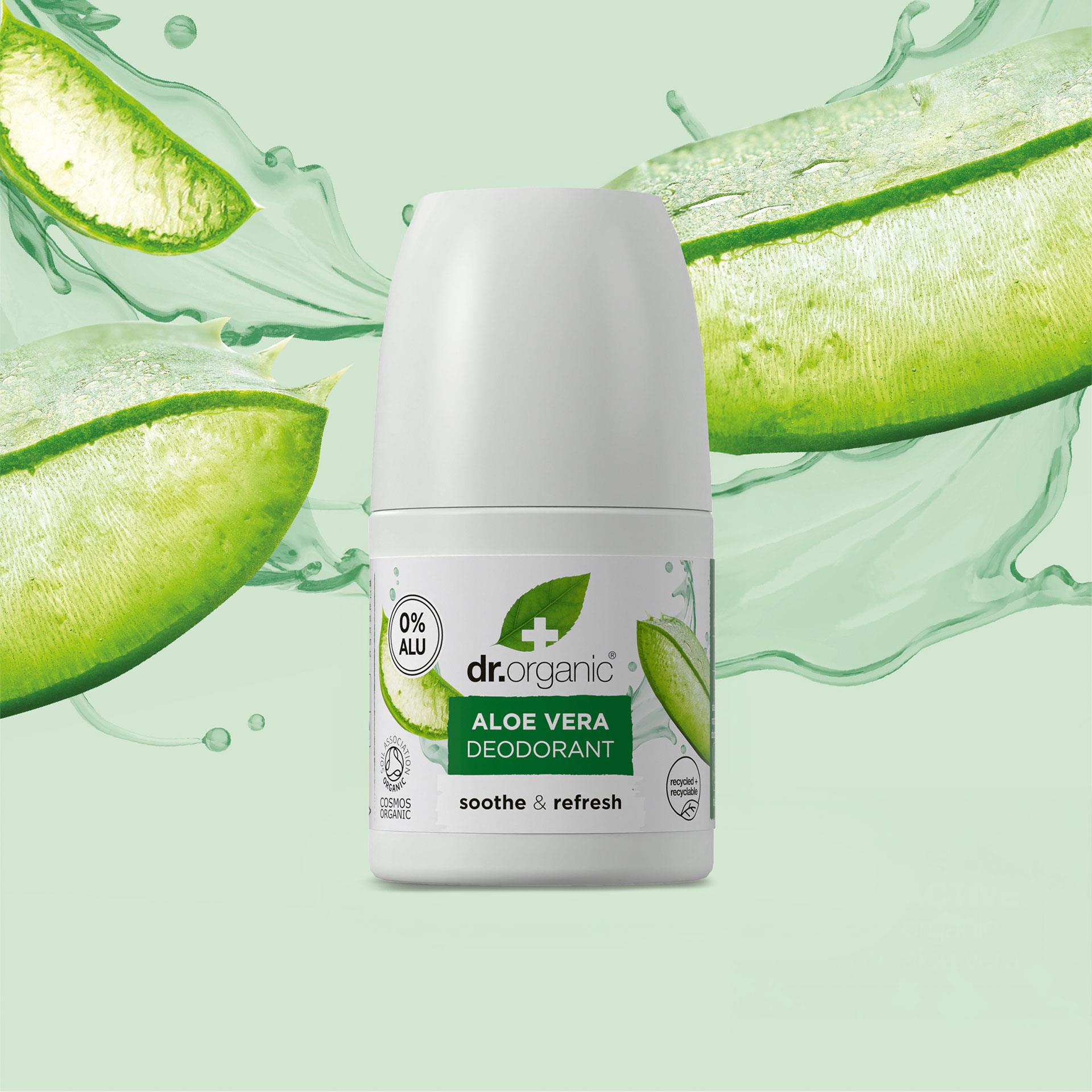 Dr. Organic Aloe Vera Deodorant Roll-on, contenu 50 ml