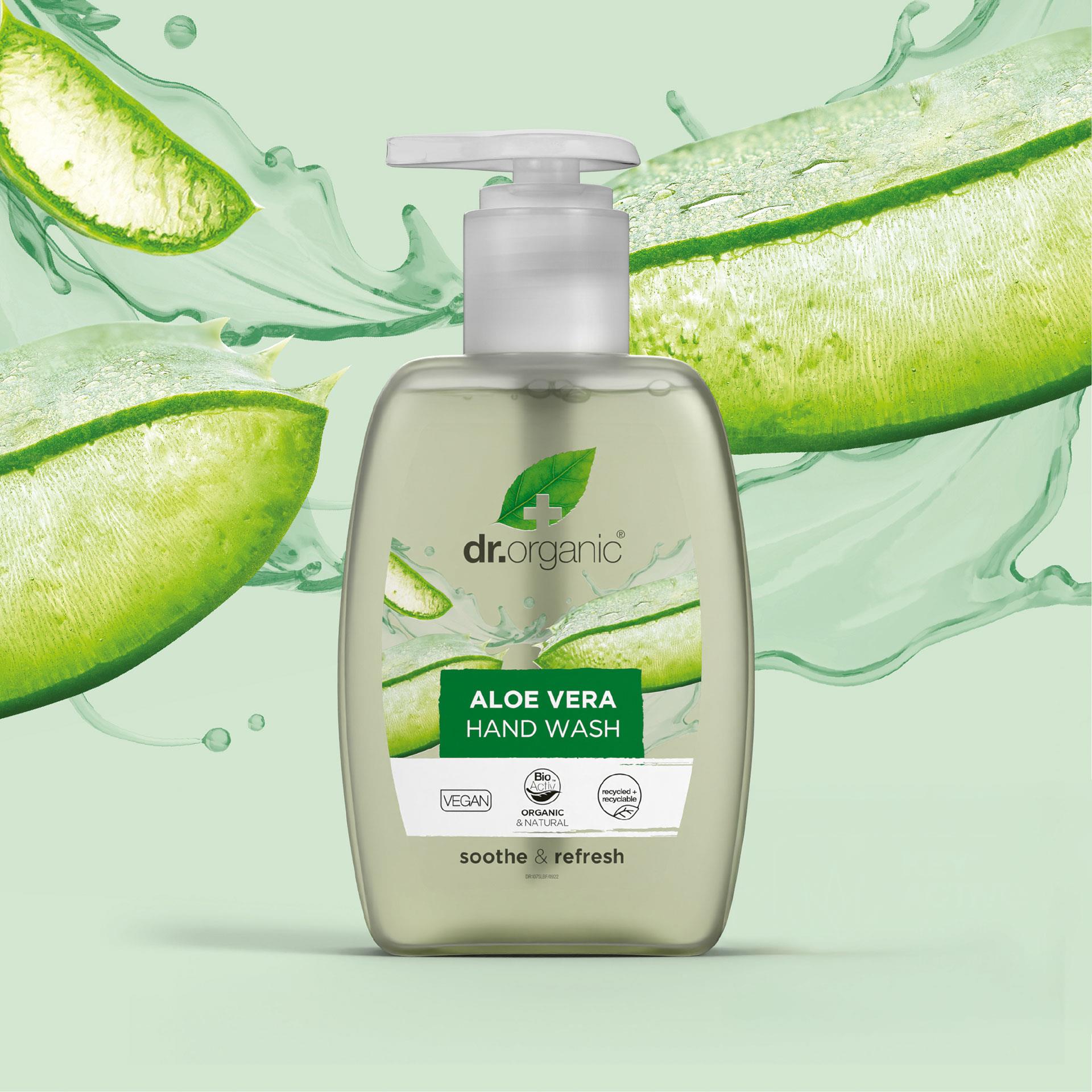 Dr. Organic Aloe Vera Hand Wash, contenu 250 ml