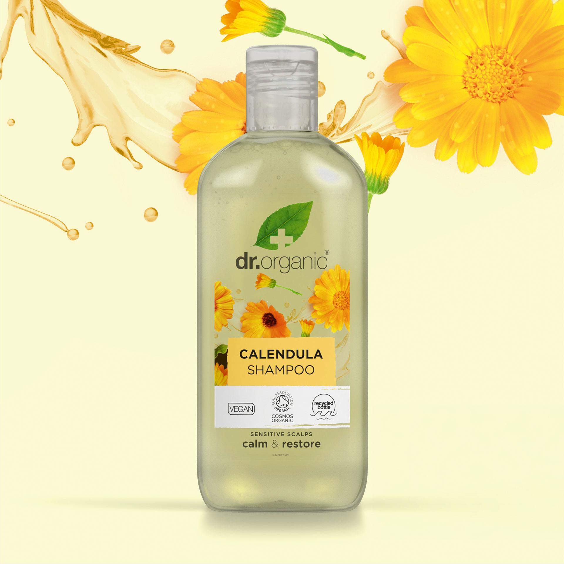Shampoo alla Calendula Dr Organic, contenuto 265 ml