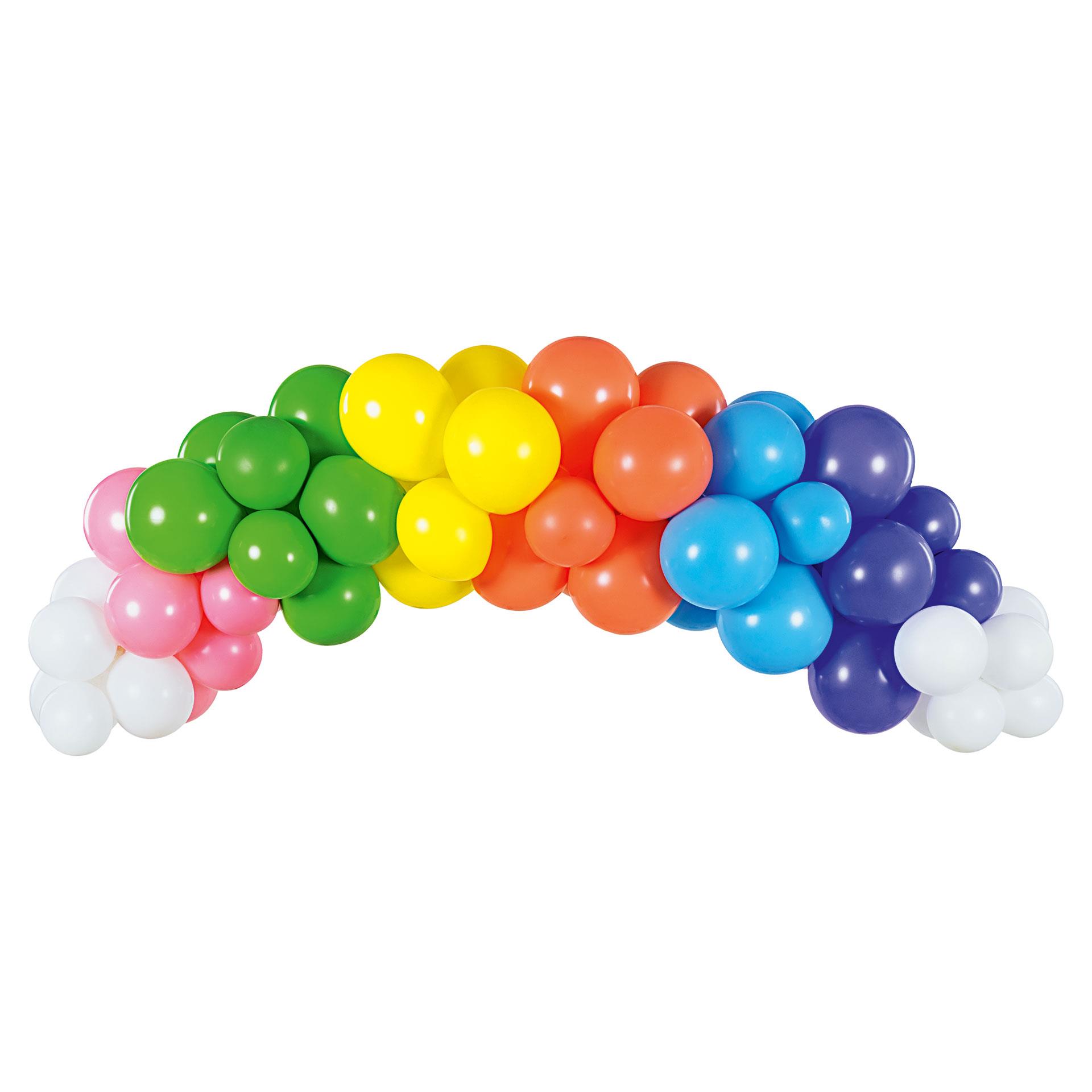 Luftballongirlande Regenbogen
