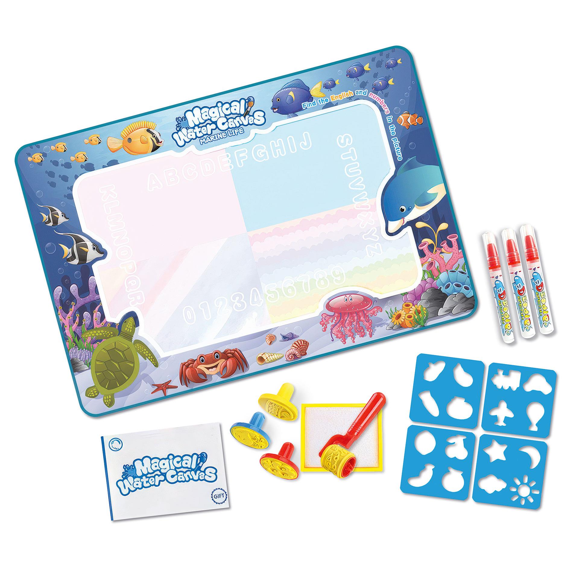 Set da colorare ad acqua Doodle ocean world