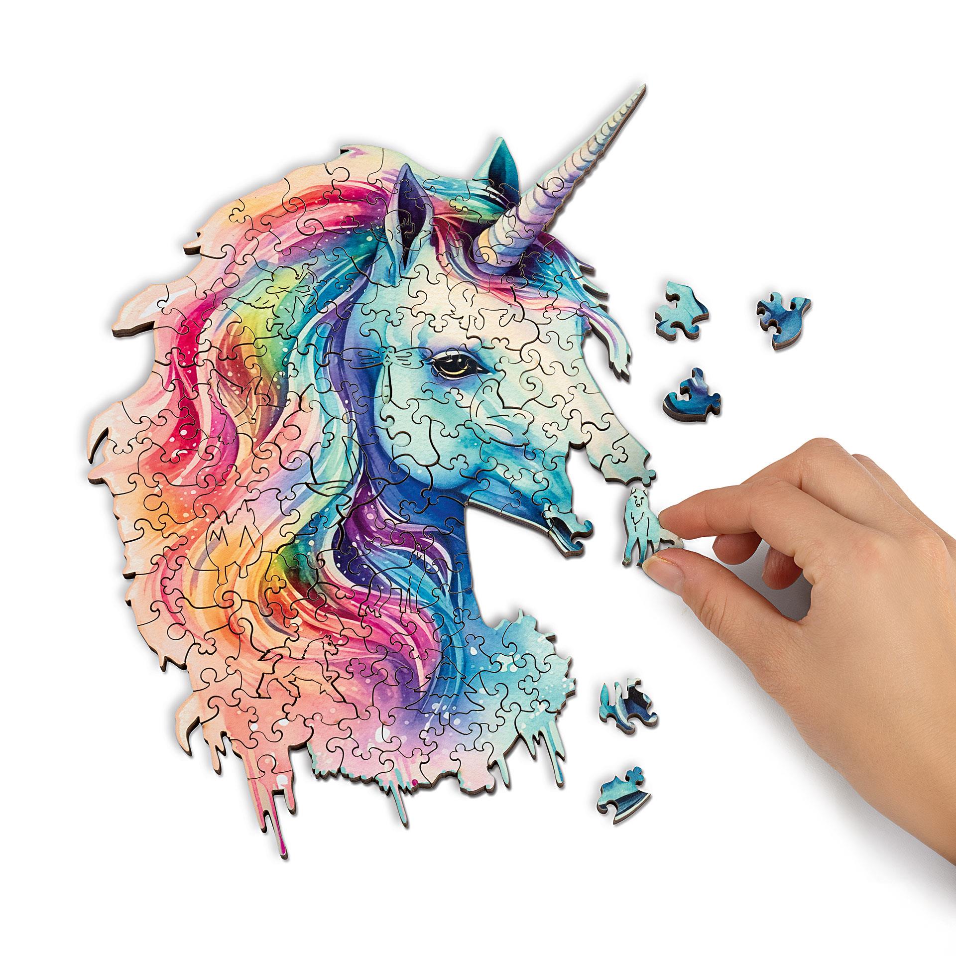 Holz Puzzle Mandala Einhorn 150tlg.