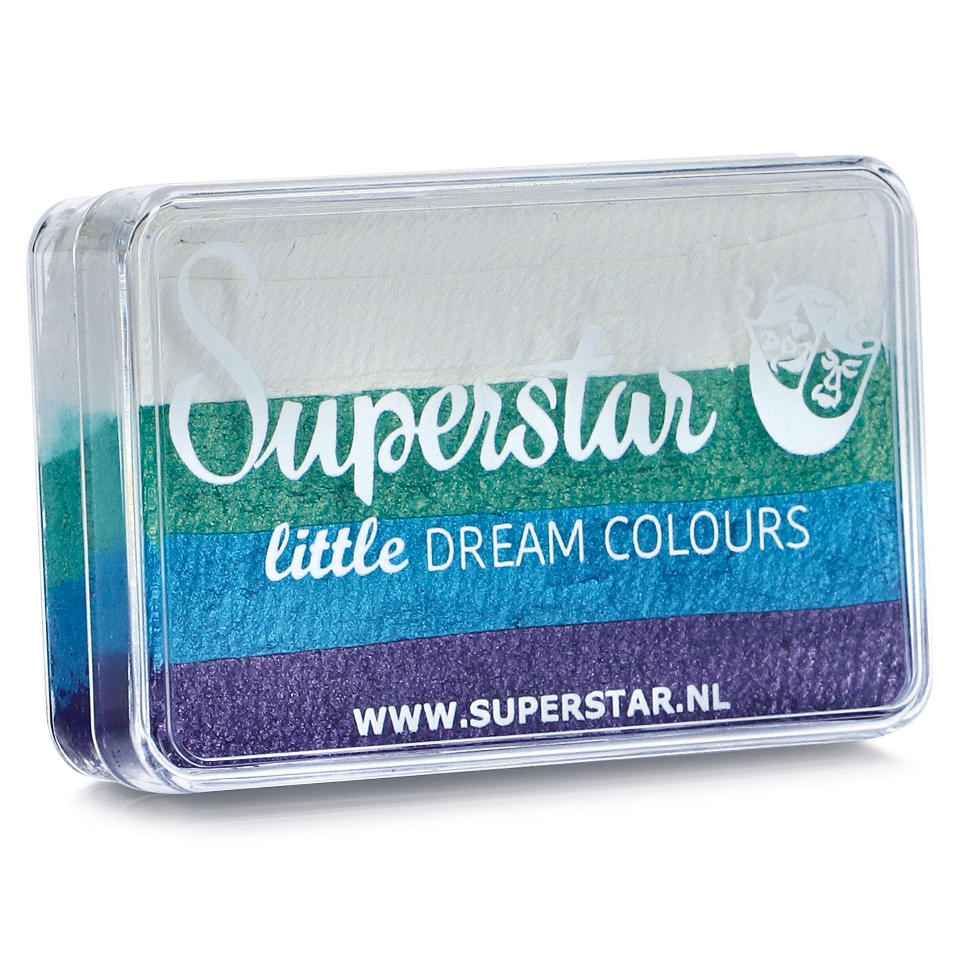 Rainbow Schminke Little Mermaid von Superstar in Blau-, Grün- und Violetttönen