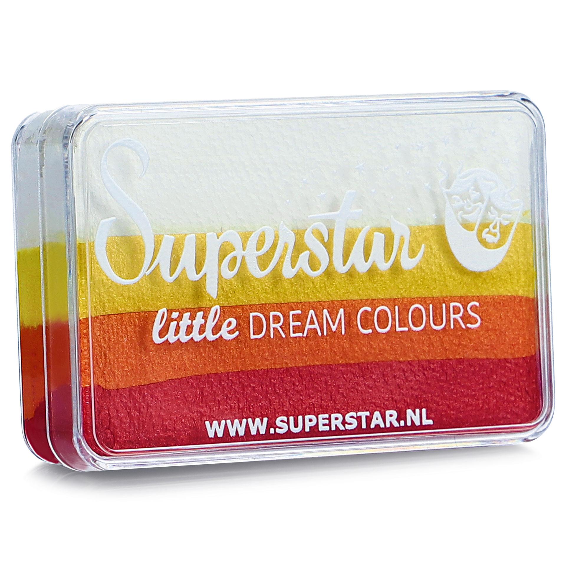 Rainbow Schminke Magic Sunrise von Superstar in Rot-, Orange- und Gelbtönen