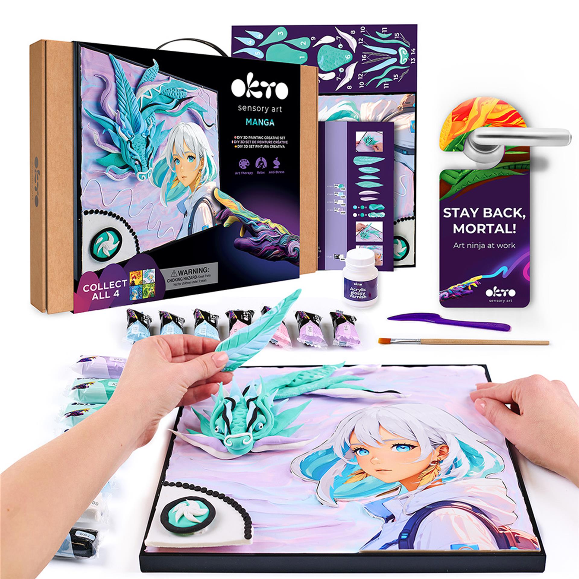 3D Manga Luft Knetset von OKTO Sensory Art