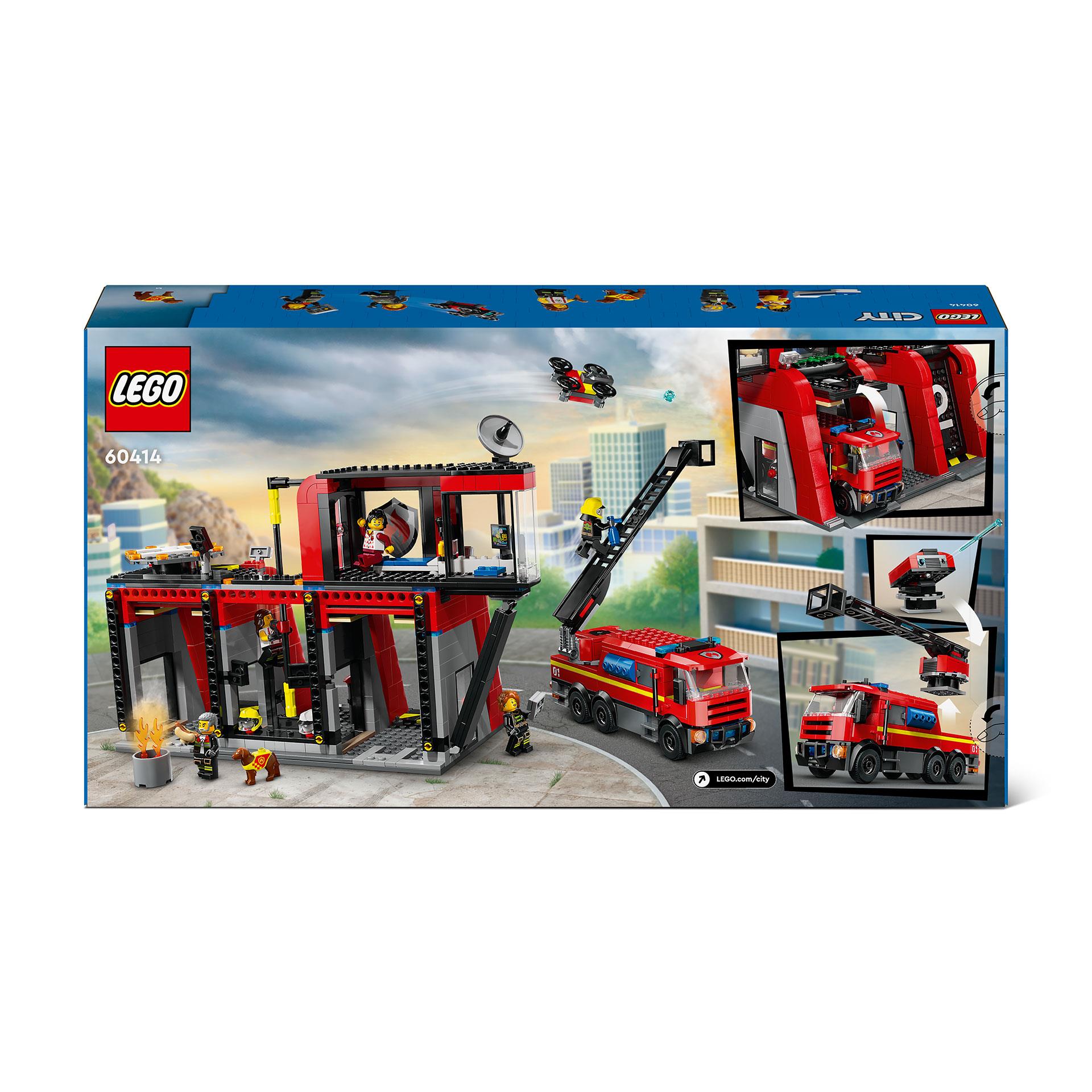 LEGO City Feuerwehrstation mit Drehleiterfahrzeug
