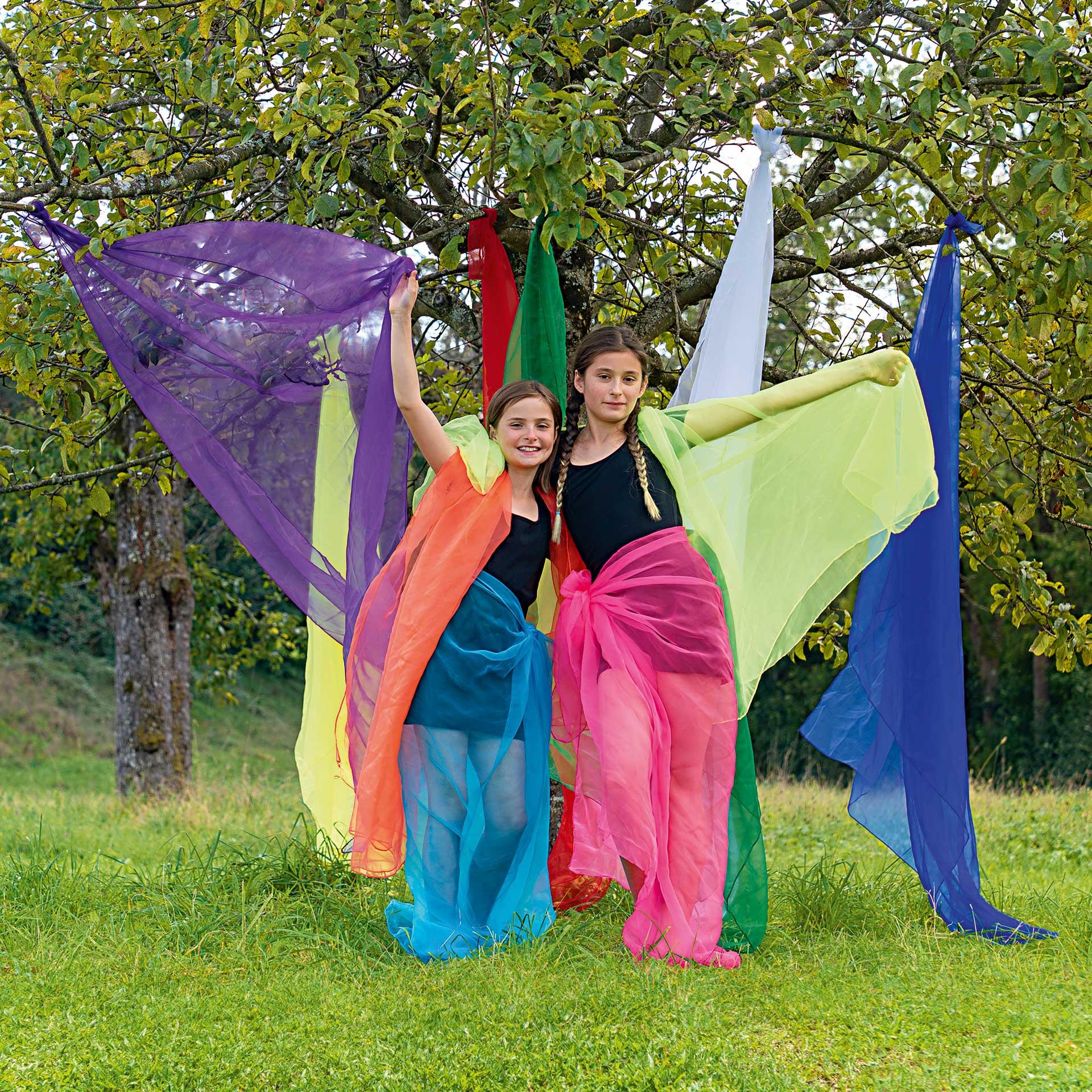 10 Tanztücher aus leichtem Nylon, von BEA Toys