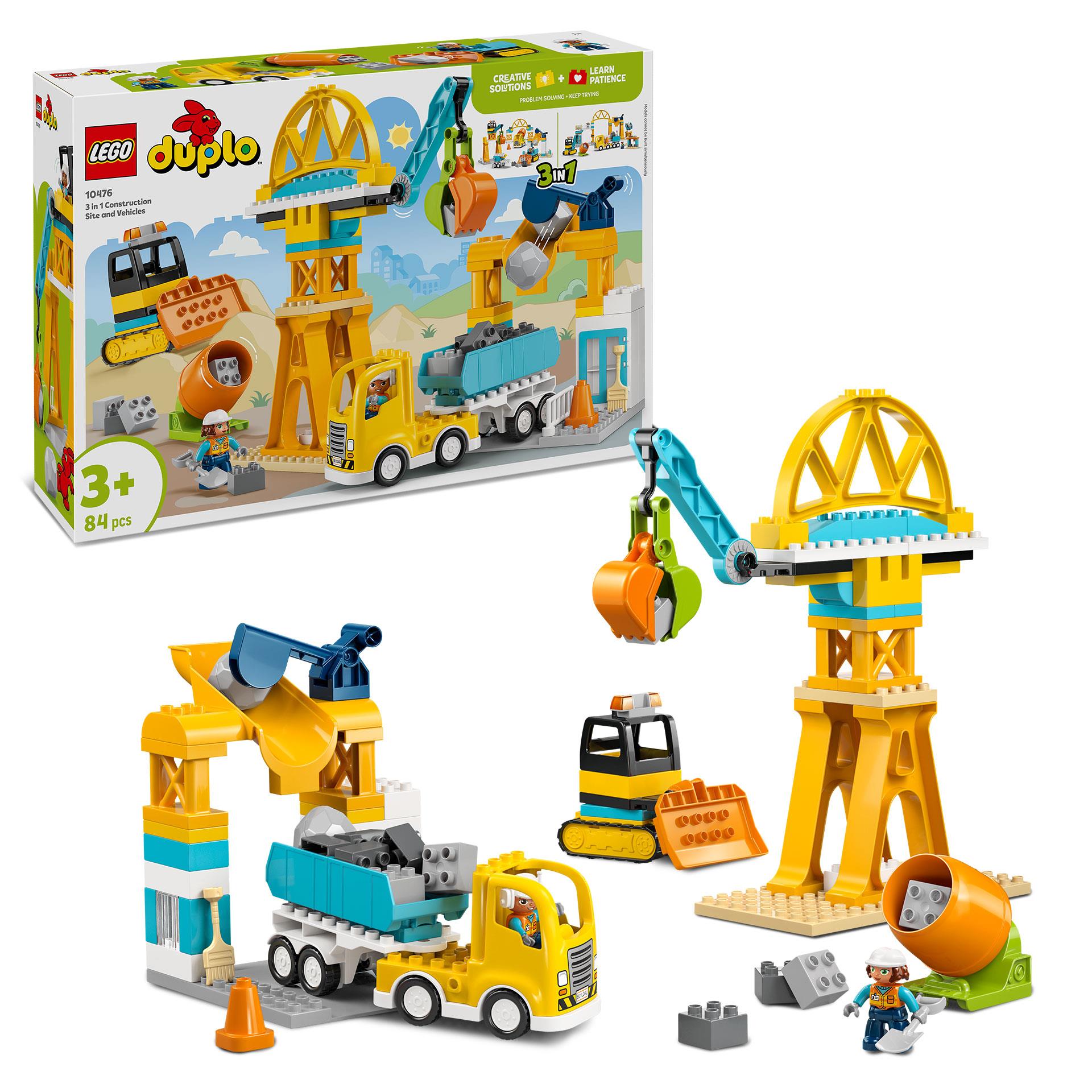 LEGO DUPLO Town Baustelle mit Baufahrzeugen 3in1-Set