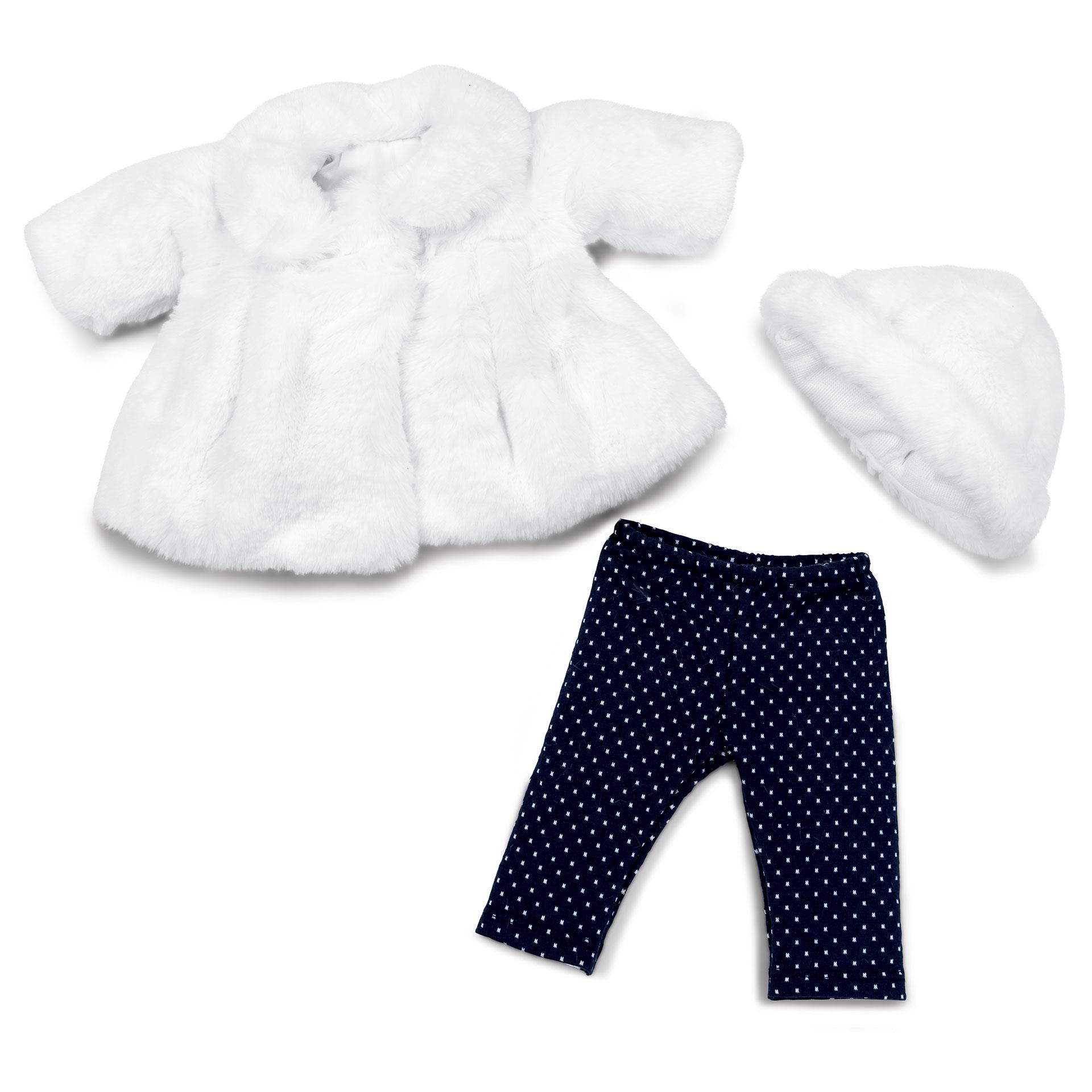 Puppenkleidung Schneehäschen Prinzessin 3tlg. Baby Love