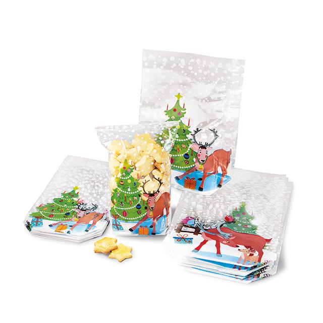  Sachets pour biscuits de Noël renne