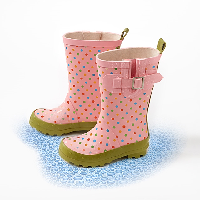 Bottes de pluie à pois gr. 25