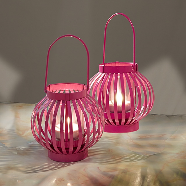 Windlichter Pink-Style 2er Set