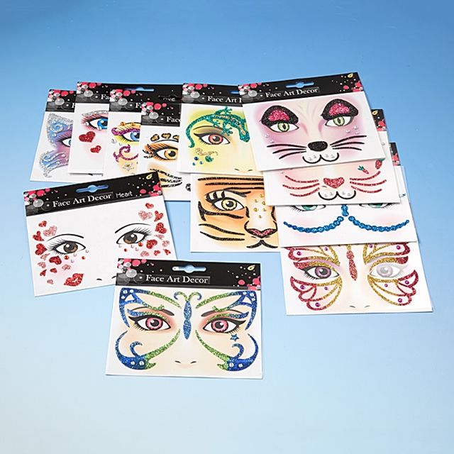 Face Art Stickers 12 Stk.