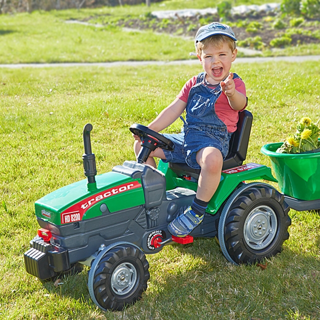 Pilsan Kindertraktor Super 07294 grün mit Lufthorn