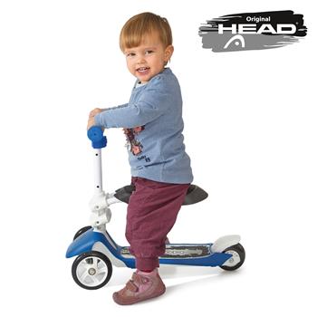 Kickboard Mini HEAD originale blu, 3 in 1