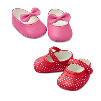 2 paia di ballerine per bambola Baby Love