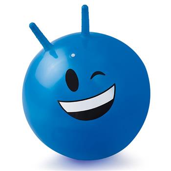 Hüpfball Blau Smile Face