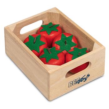 Pomodori in cassetta di legno