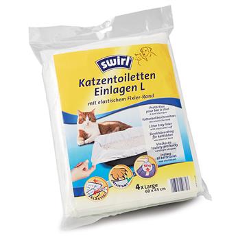 Katzentoiletten Einlagen L 4 Stk.