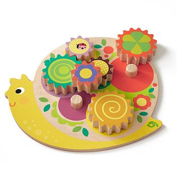 Zahnrad Steckspiel Schnecke Tender Leaf Toys