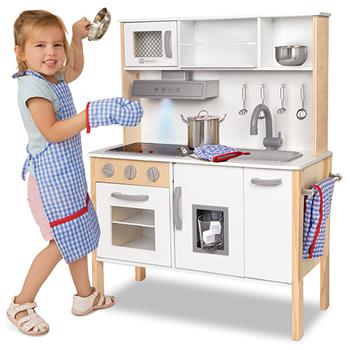 howa Machine à café enfant et Grille pain enfant en bois avec 13  accessoires 4887