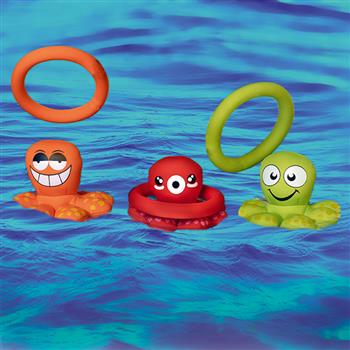 Schwimm Ringwurf Oktopusse 3 Stk.