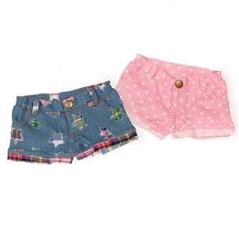 2 shorts di jeans per bambola Teen'ee