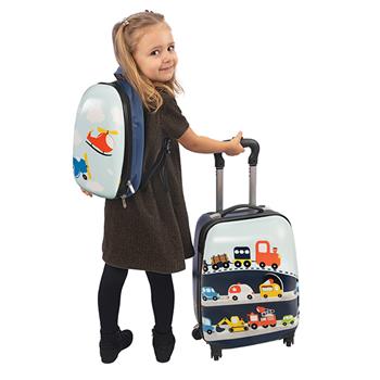 Valise pour enfants avec sac à dos Traffic World