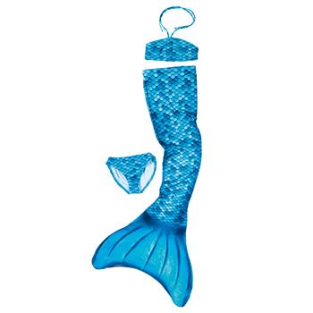 Set da sirena con pinna, 4 pezzi, Azur S