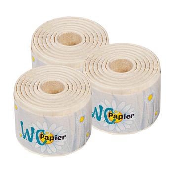 Spiel WC Papier Holz 3 Stk.