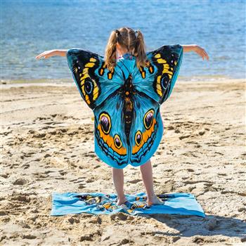 Poncho papillon magique pour enfants