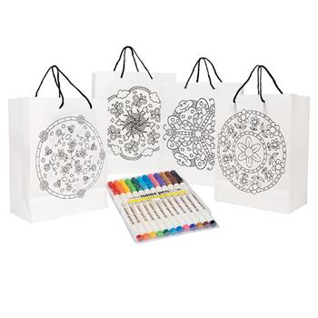 Set di 12 sacchetti da dipingere Mandala