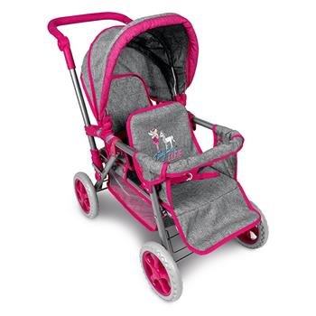 Baby Love Puppen Zwillingsbuggy Elfie