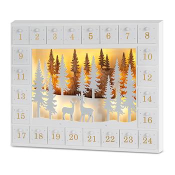 Calendrier de l'Avent forêt d'hiver