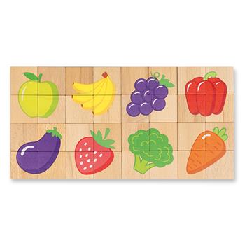 Magnetisches Block Puzzle 32tlg. Obst