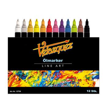 12 pennarelli a olio Velazquez