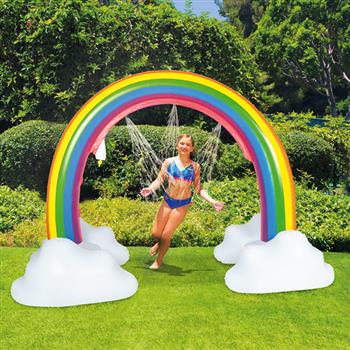 Arroseur géant arc-en-ciel gonflable Summer Waves pour enfants