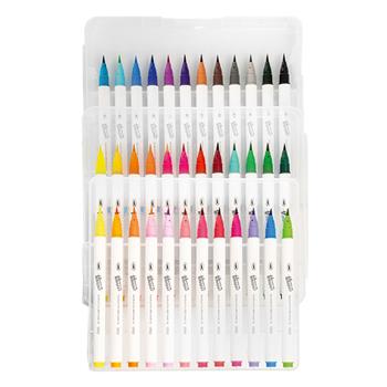 Stylos pinceaux pour aquarelle, 36 pces