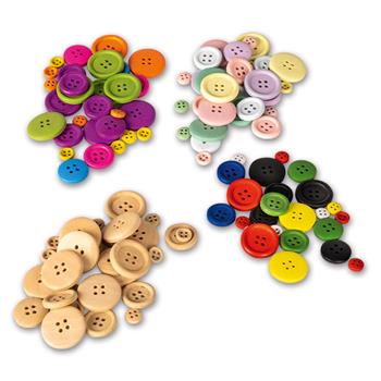 Boutons en bois, 240 pces