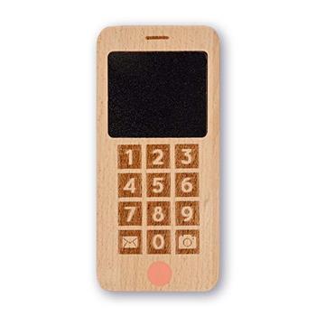 Téléphone portable en bois
