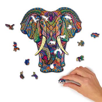 Puzzle di legno Mandala Elefante