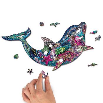 Puzzle di legno Mandala Dolphin