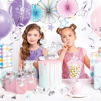 Assortiment de décorations de fête Licorne, 35 pces